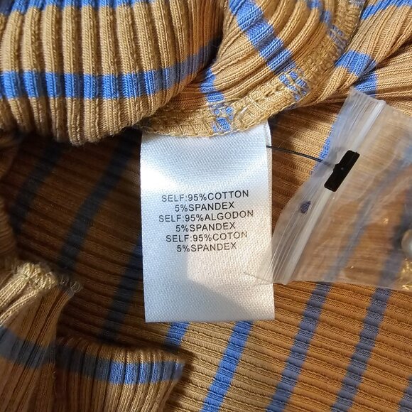 Whiteroom and Cactus Dress- Brown with Blue‎ Stripes - Picture 4 of 6